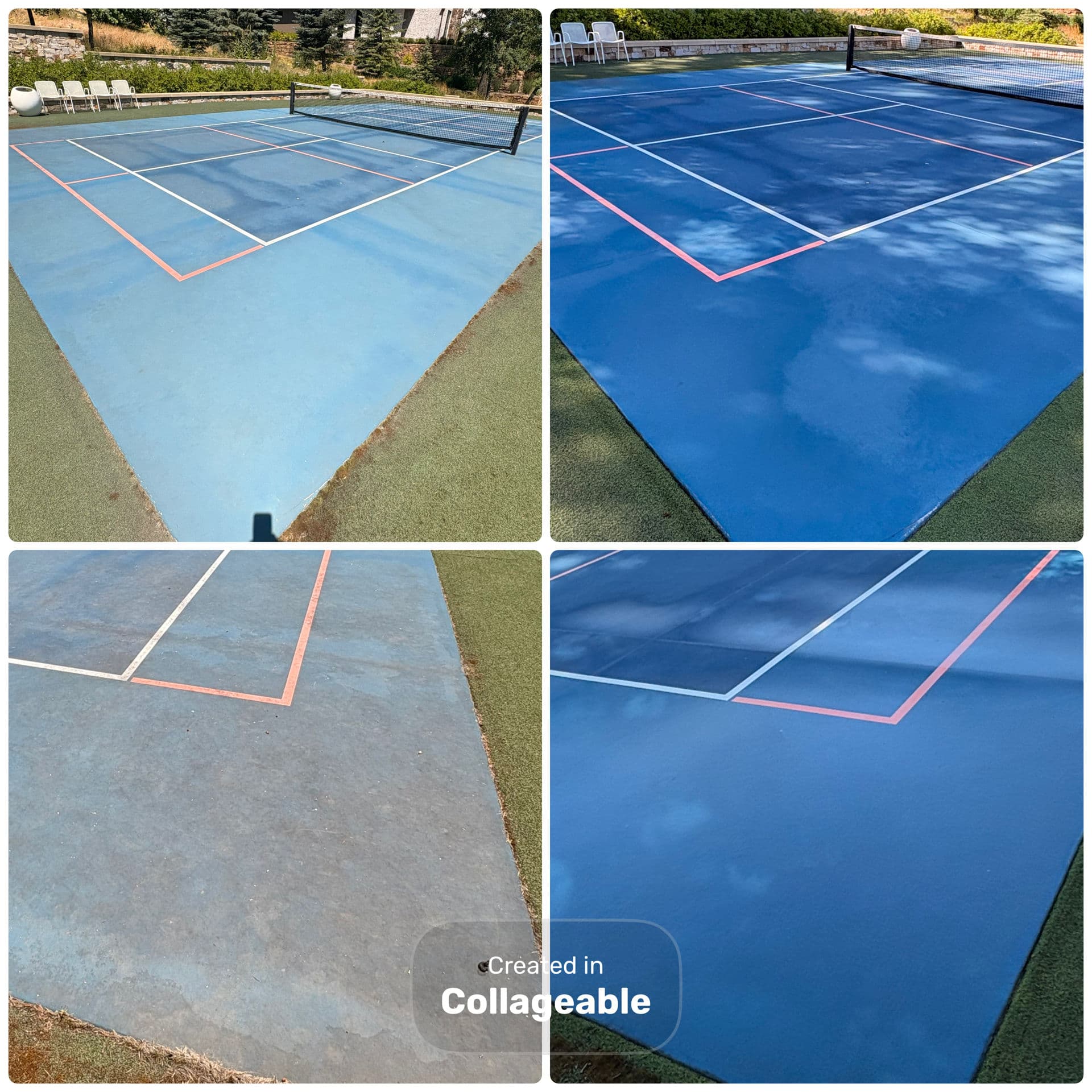 Gallery photos for Soft Wash Tennis Court Cleaning Plus Gutter and Soffit Cleanup: Image #3