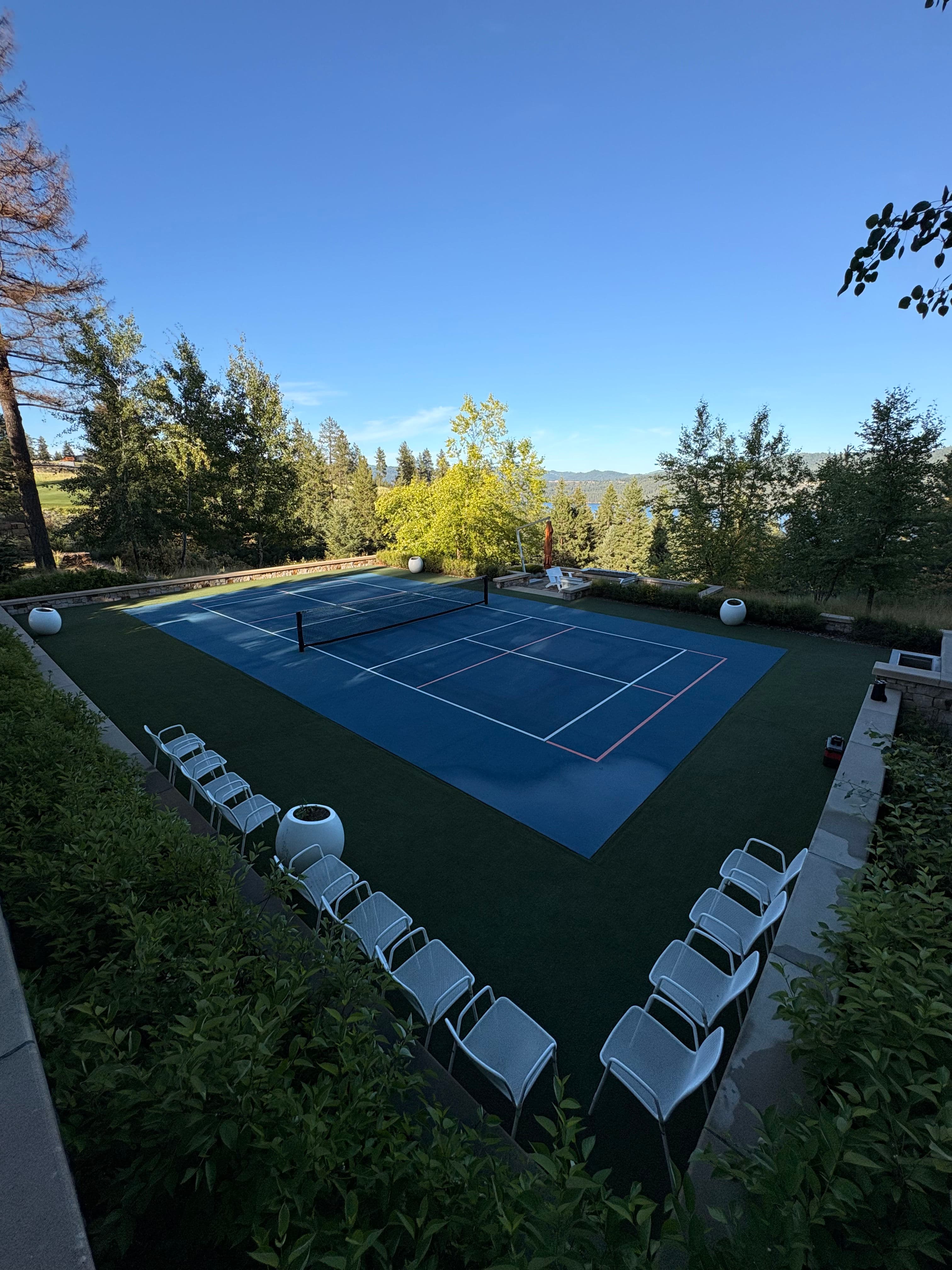 Project Soft Wash Tennis Court Cleaning Plus Gutter and Soffit Cleanup image
