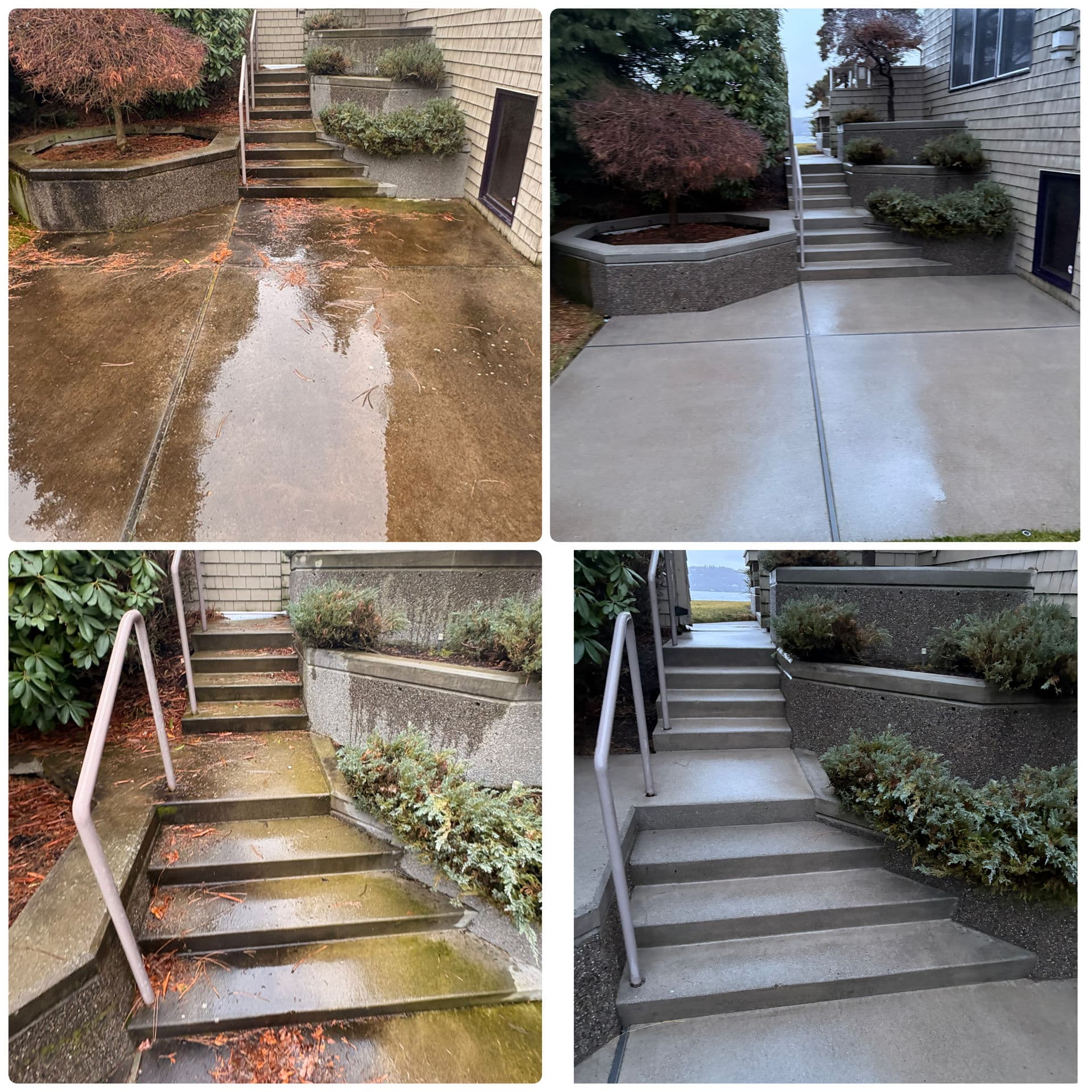 Concrete and Gutter Cleaning Project Breathe New Life into Property