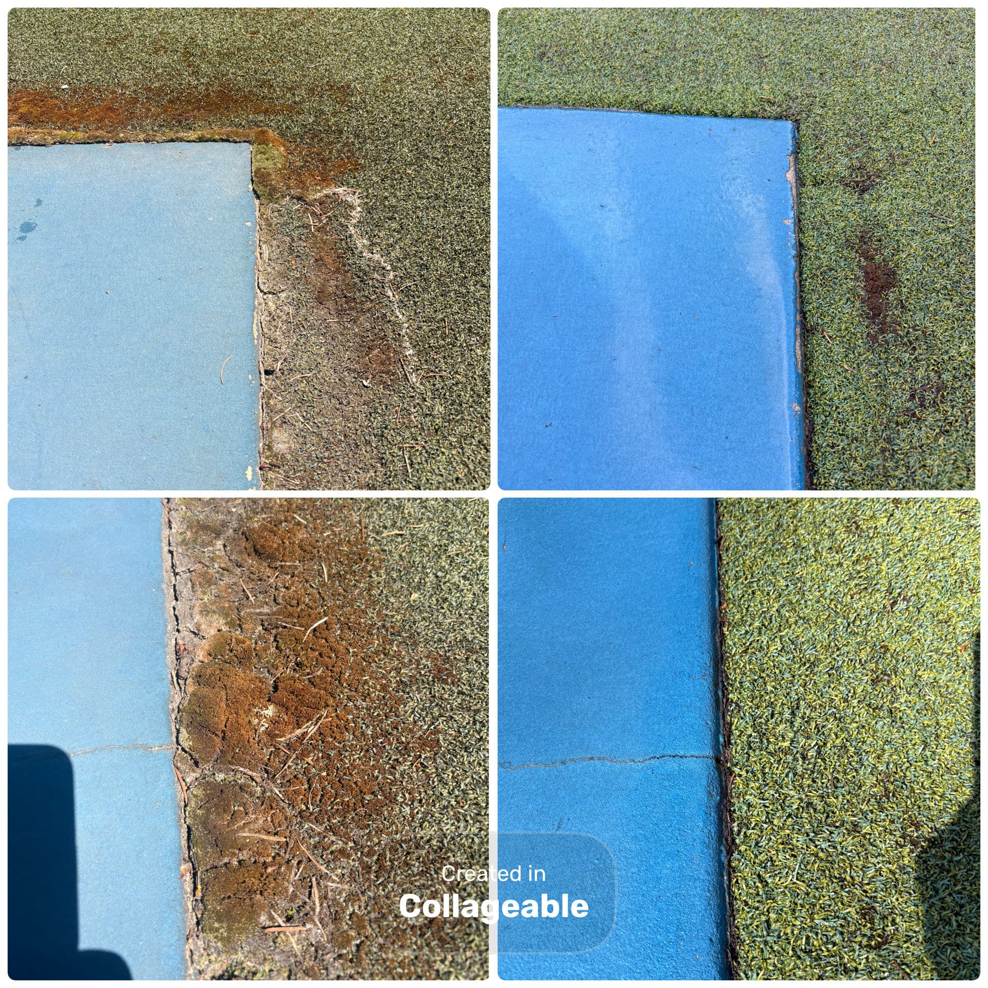 Gallery photos for Soft Wash Tennis Court Cleaning Plus Gutter and Soffit Cleanup: Image #1