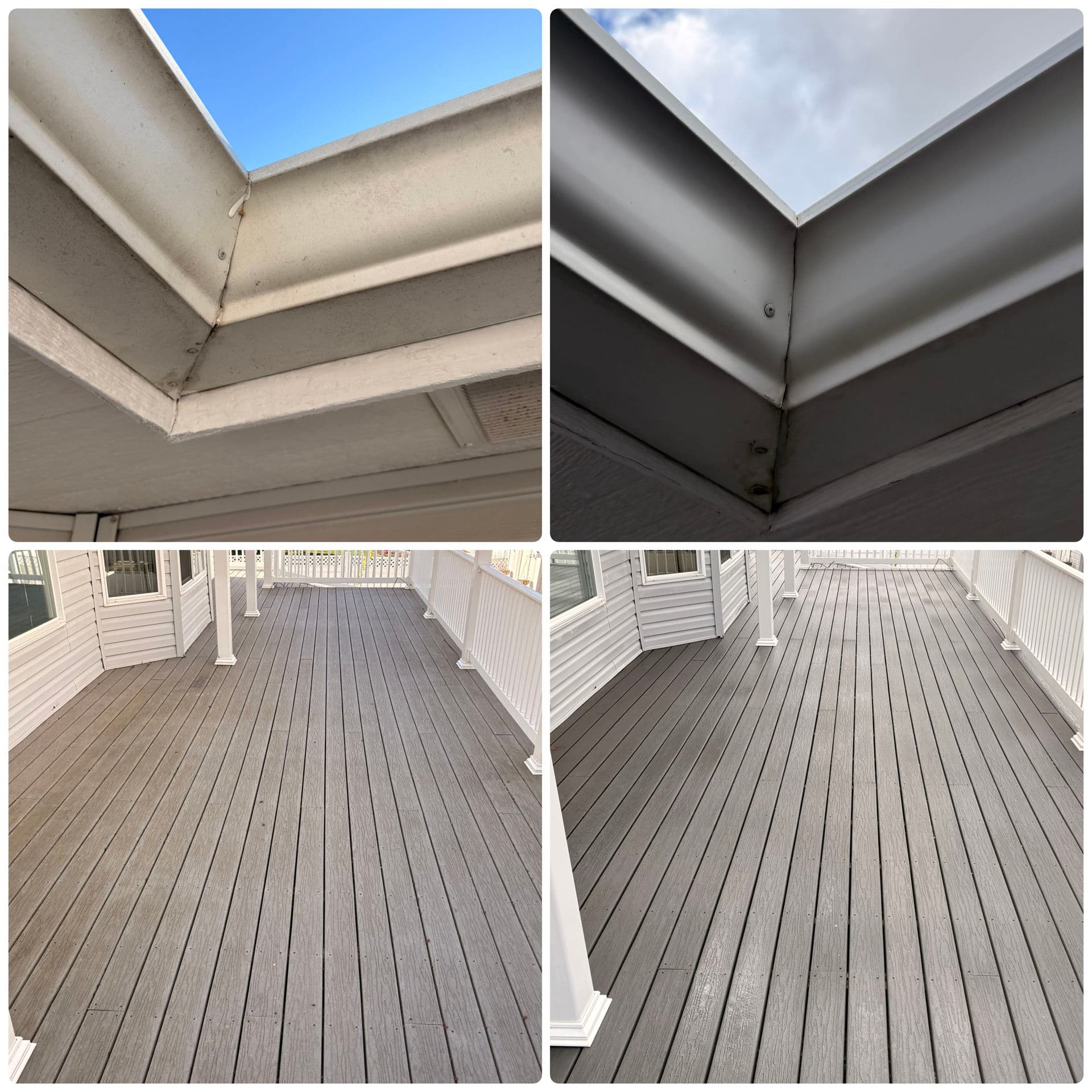 Deck, Pergola, Patio, and House Soft Wash Full Property Clean image