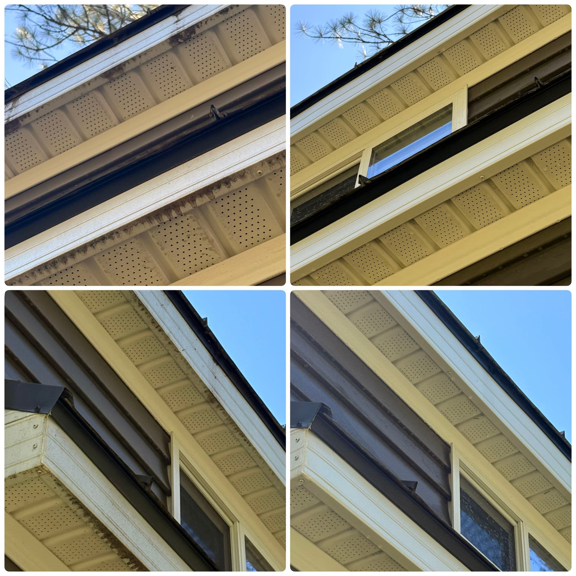 Gallery photos for Soft Wash Tennis Court Cleaning Plus Gutter and Soffit Cleanup: Image #4